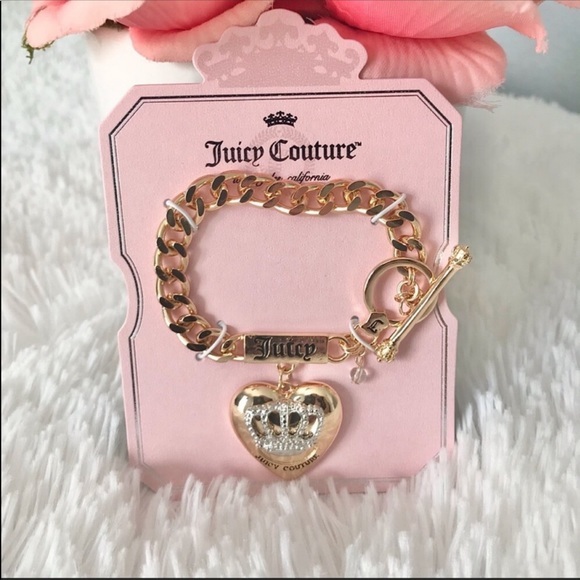 NWT JUICY COUTURE bracelet heart chunky - Picture 3 of 3